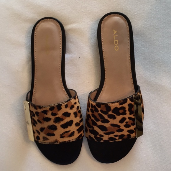 Other - Aldo Aladoclya Brown Print Sandals Size7 B